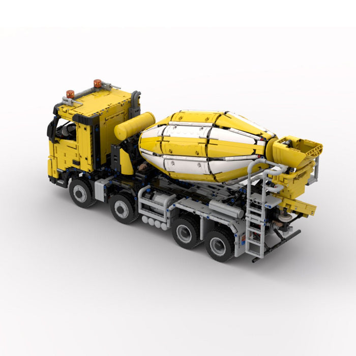 MOC - 234000 1/17 Scale 4x8 Cement Mixer Truck Building Blocks - LesDiy -