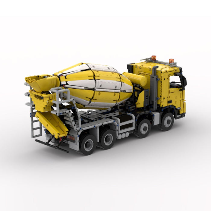 MOC - 234000 1/17 Scale 4x8 Cement Mixer Truck Building Blocks - LesDiy -