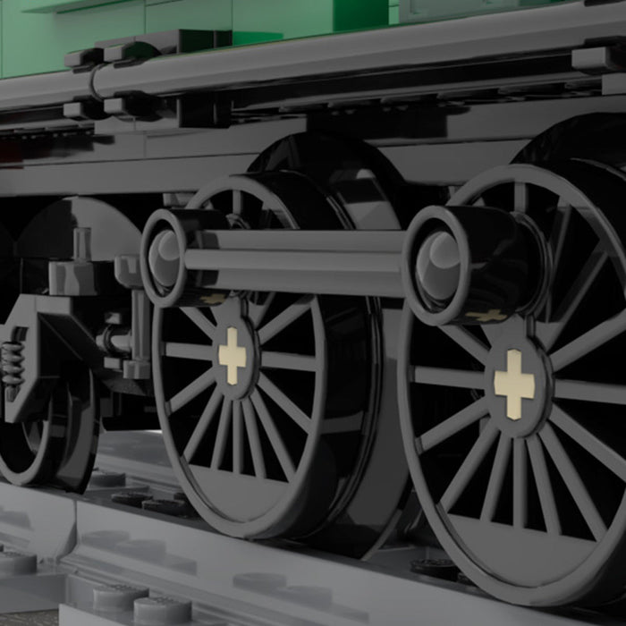 MOC - 234145 British GWR 1400 Class Steam Locomotive Building Blocks - LesDiy -