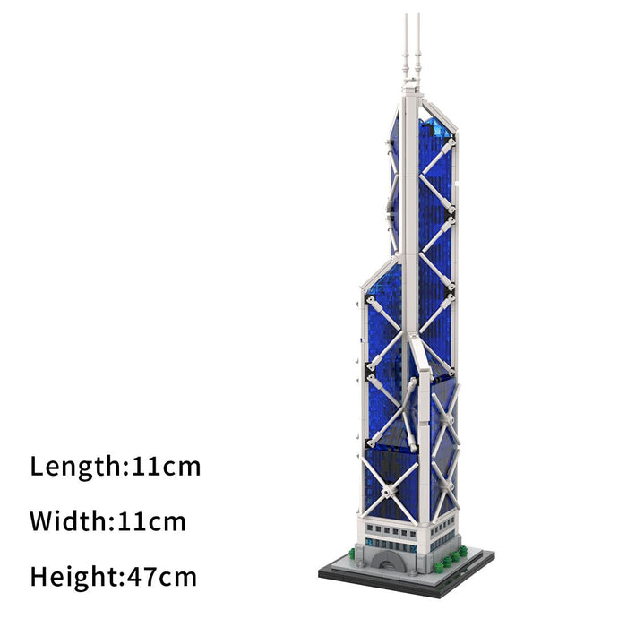 MOC - 234438 Bank of China Tower Hong Kong - 1/800 Scale Building Blocks - LesDiy - Building Blocks -