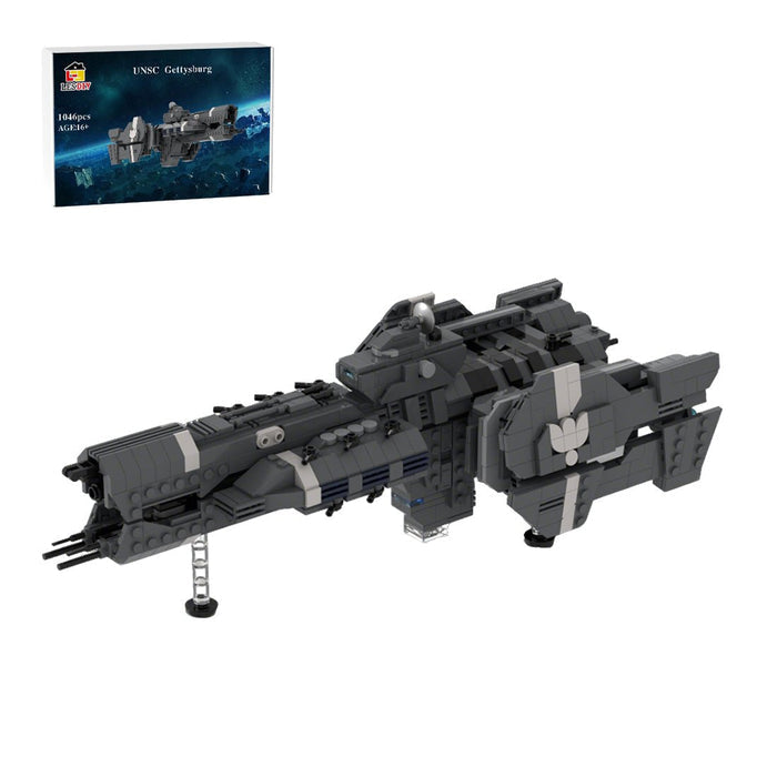MOC - 234859 Paris - class heavy Frigate - UNSC Gettysburg Builsing Blocks - LesDiy - building blocks -