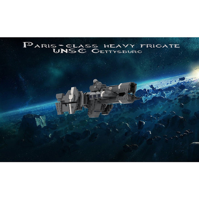 MOC - 234859 Paris - class heavy Frigate - UNSC Gettysburg Builsing Blocks - LesDiy - building blocks -