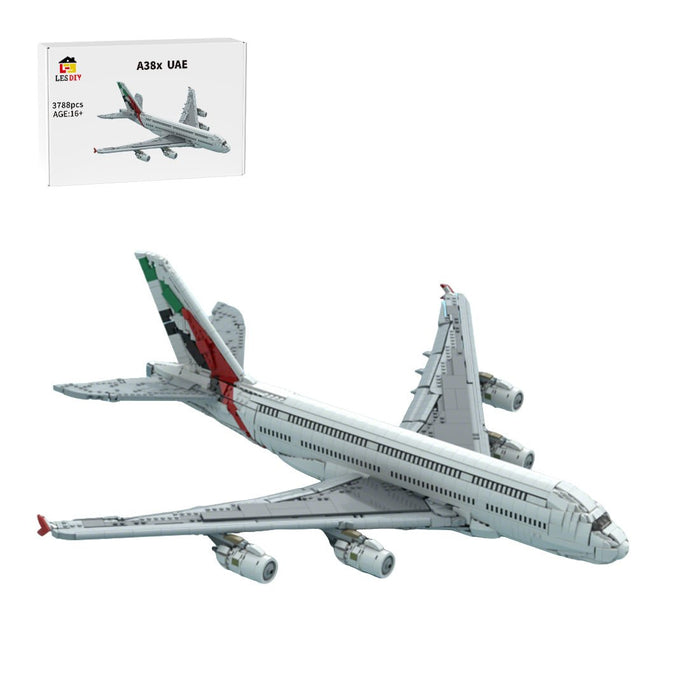 MOC - 235903 Emirates Airbus A380 Building Blocks - LesDiy - Building Blocks -