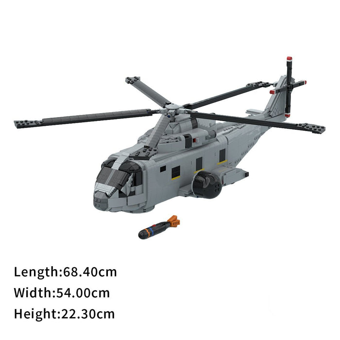 MOC - 236058 AgustaWestland AW - 101 Merlin Building Blocks - LesDiy - Building Blocks -