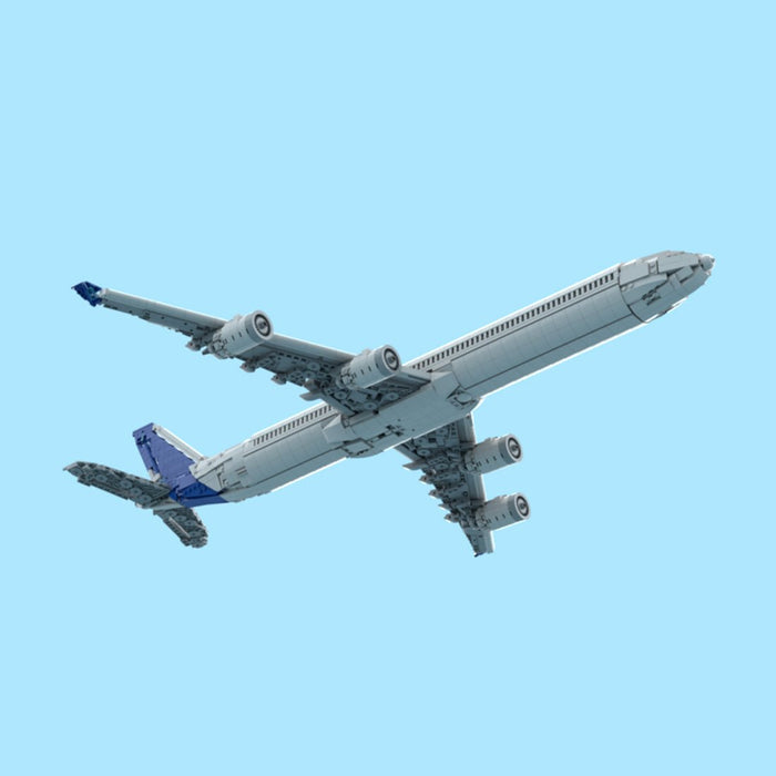 MOC - 236336 Airbus A340 - 600 Factory Livery Building Blocks - LesDiy - Building Blocks -