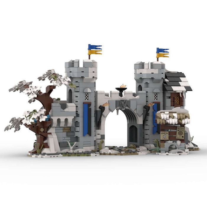 MOC - 237647 Medieval Twin Tower City Gate Building Blocks - LesDiy - Building Blocks -