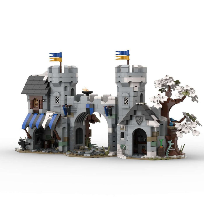 MOC - 237647 Medieval Twin Tower City Gate Building Blocks - LesDiy - Building Blocks -