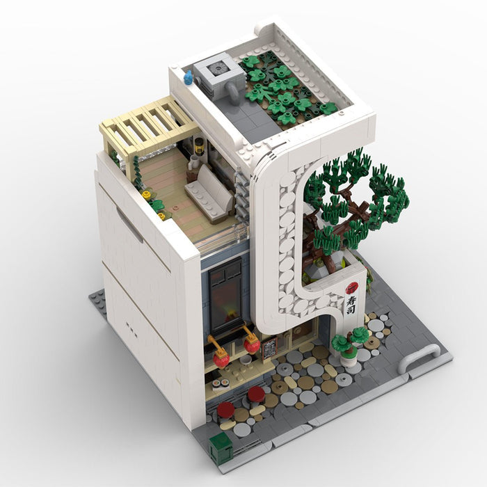 MOC - 237866 Japanese Sushi Restaurant Building Blocks - LesDiy - MOC -