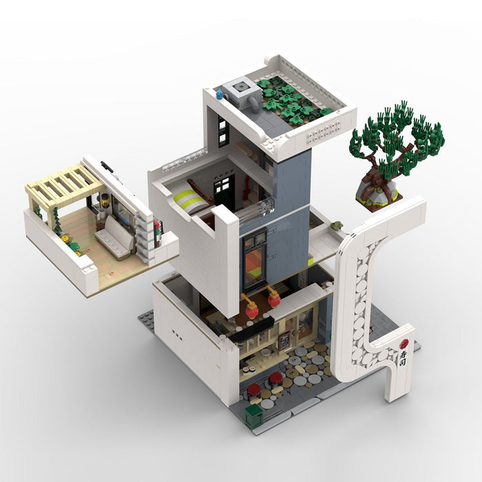 MOC - 237866 Japanese Sushi Restaurant Building Blocks - LesDiy - MOC -