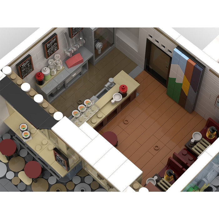 MOC - 237866 Japanese Sushi Restaurant Building Blocks - LesDiy - MOC -