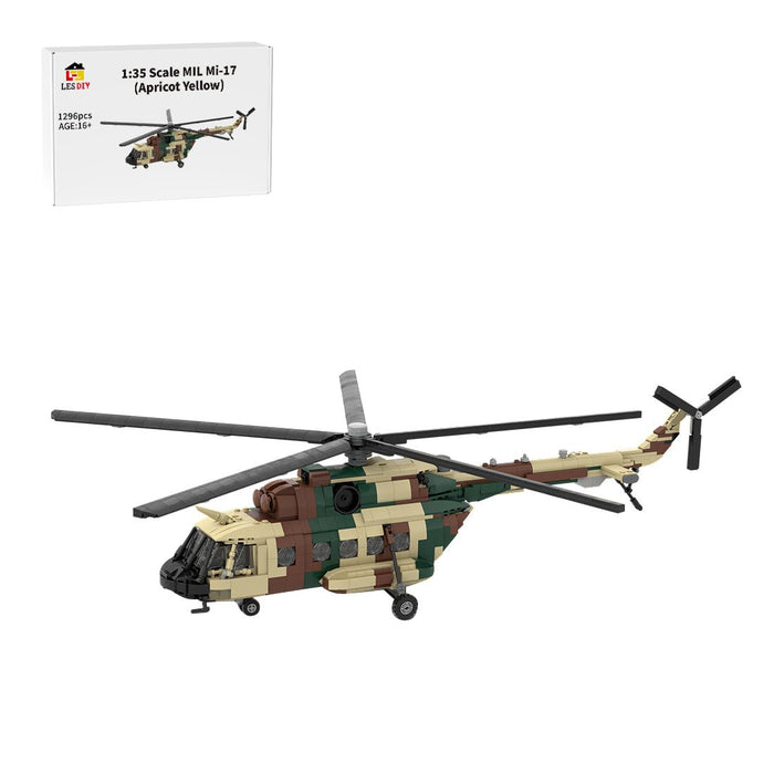 MOC - 239414 1/35 Scale MIL Mi - 17 Building Blocks - LesDiy - building blocks - Beige