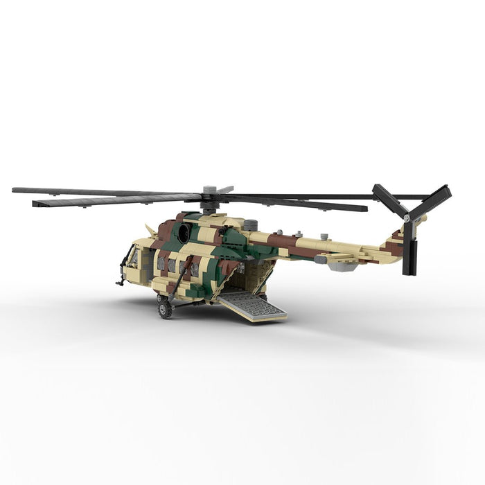 MOC - 239414 1/35 Scale MIL Mi - 17 Building Blocks - LesDiy - building blocks - Gray