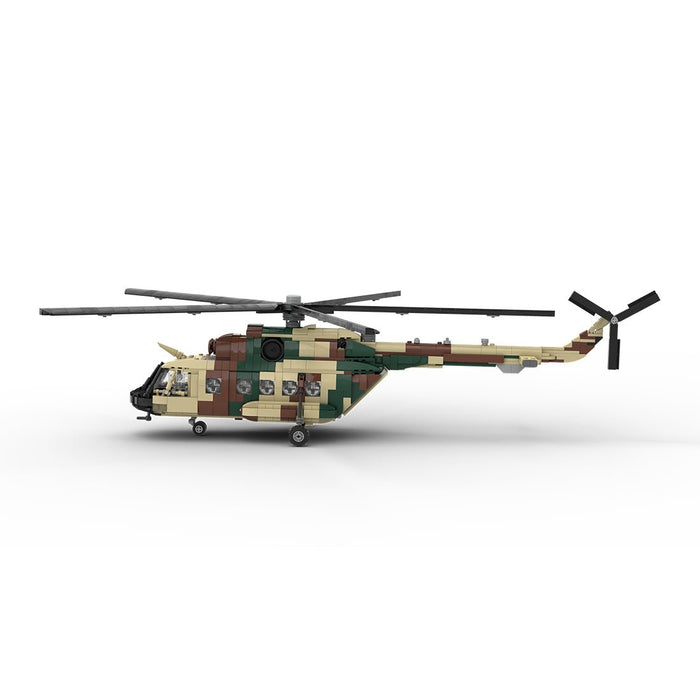 MOC - 239414 1/35 Scale MIL Mi - 17 Building Blocks - LesDiy - building blocks - Gray