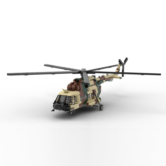 MOC - 239414 1/35 Scale MIL Mi - 17 Building Blocks - LesDiy - building blocks - Gray