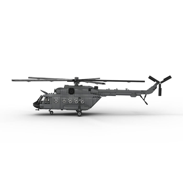 MOC - 239414 1/35 Scale MIL Mi - 17 Building Blocks - LesDiy - building blocks - Gray