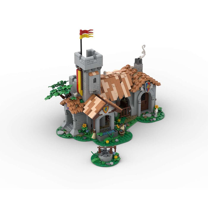 MOC - 241328 Lion Knight Royal Stable Building Blocks - LesDiy - Building Blocks -