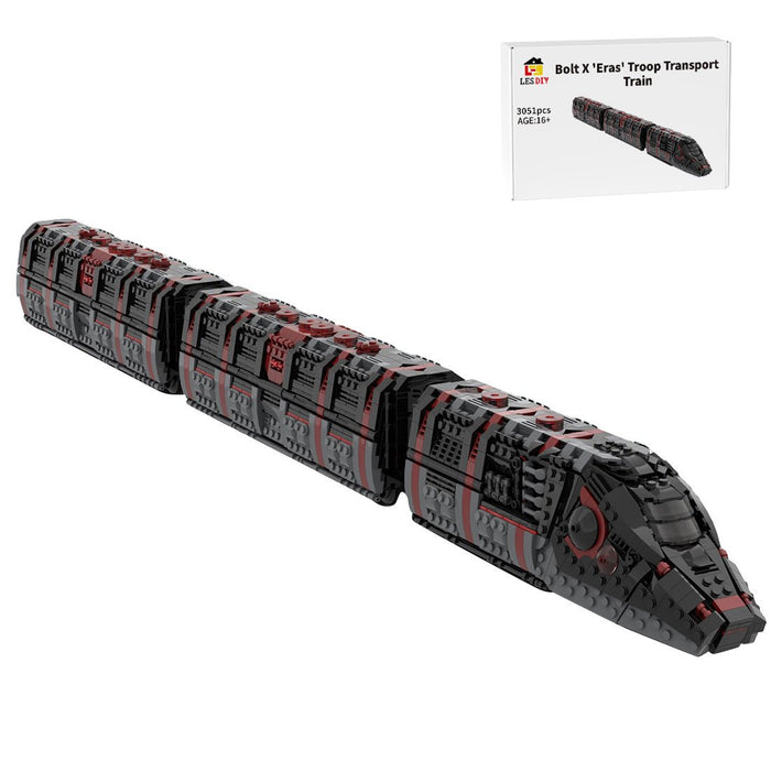 MOC - 241591 Bolt X 'Eras' Troop Transport / Recon Train Building Blocks - LesDiy - MOC -