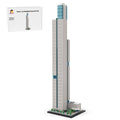 MOC - 241968 1:800 Scale Tower 1 at Nanjing Financial City Building Blocks - LesDiy - Building Blocks -