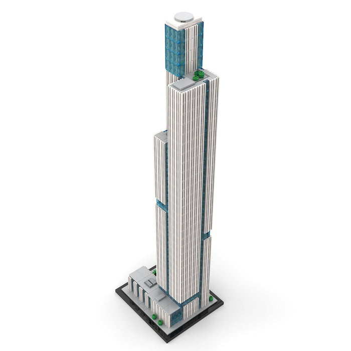 MOC - 241968 1:800 Scale Tower 1 at Nanjing Financial City Building Blocks - LesDiy - Building Blocks -