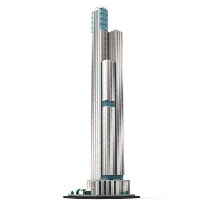 MOC - 241968 1:800 Scale Tower 1 at Nanjing Financial City Building Blocks - LesDiy - Building Blocks -
