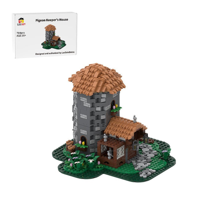 MOC-243065 Pigeon Keeper's House Medieval Village Building Blocks-LesDiy-MOC-