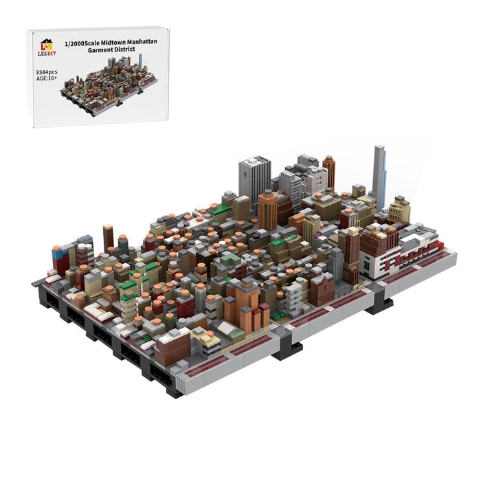 MOC - 243095 1/2000 Scale Manhattan Midtown Garment District Building Blocks - LesDiy - Building Blocks -