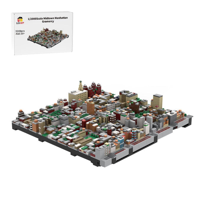MOC - 243095 1/2000 Scale Midtown Manhattan Gramercy Building Blocks - LesDiy - Building Blocks -