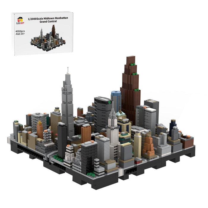 MOC - 243095 1/2000 Scale Midtown Manhattan Grand Central Buildig Blocks - LesDiy - Building Blocks -