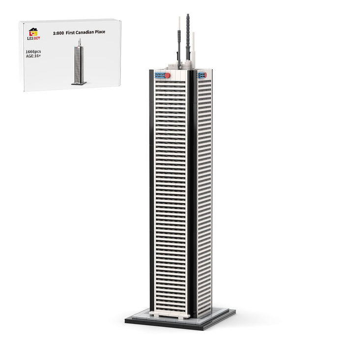 MOC - 243505 1:800 Scale First Canadian Place Building Blocks - LesDiy - Building Blocks -