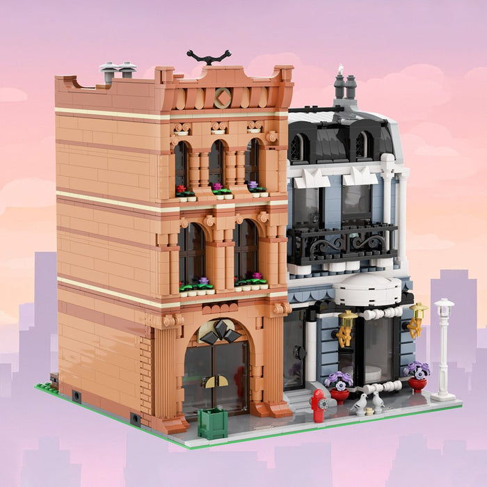 MOC - 244323 Shopping Street Building Blocks - LesDiy -