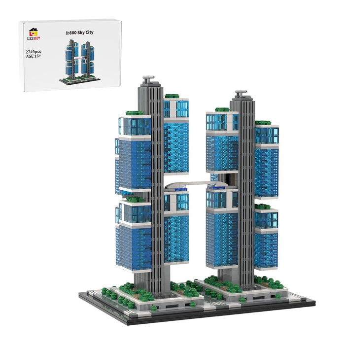 MOC - 244414 1:800 Scale DJI Sky City Building Blocks - LesDiy - Building Blocks -