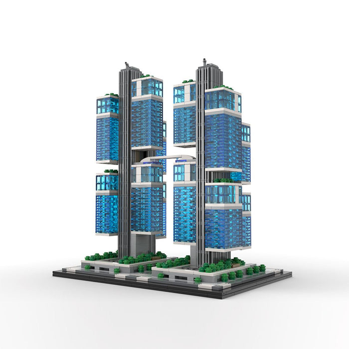 MOC - 244414 1:800 Scale DJI Sky City Building Blocks - LesDiy - Building Blocks -