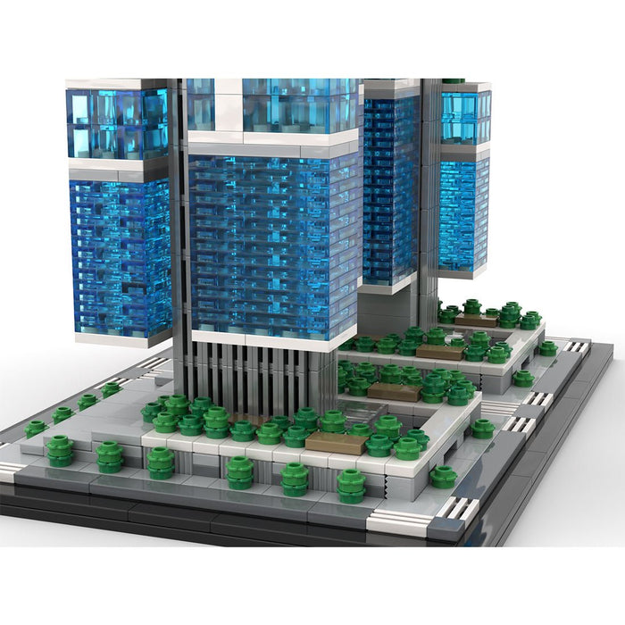 MOC - 244414 1:800 Scale DJI Sky City Building Blocks - LesDiy - Building Blocks -