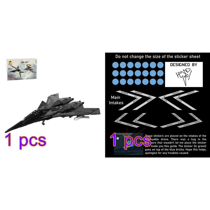 MOC - 246806 1:35 Scale ADF - 11 Raven "Hugin" Building Blocks - LesDiy - Building Blocks -