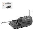 MOC - 24831 Pzh - 2000 Self - Propelled Howitzer | 1:33 Minifig Scale - LesDiy -