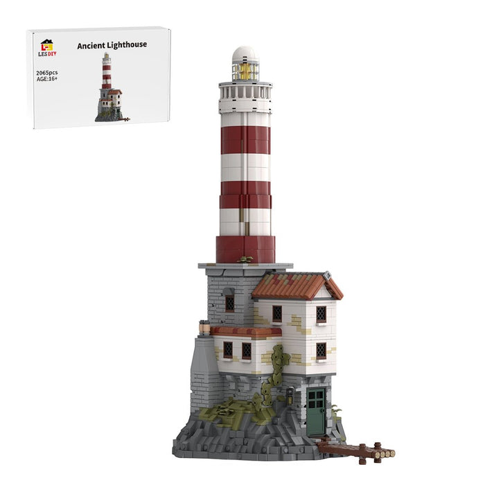 MOC-248321 Ancient Coastal Lighthouse Building Blocks-LesDiy-MOC-