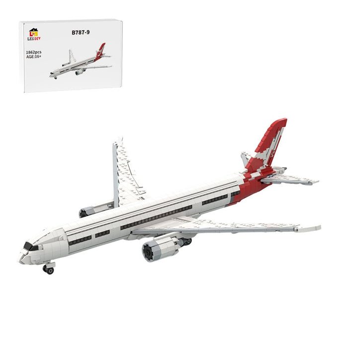 MOC-248342 Boeing 787-9 Dreamliner Qantas Livery 1:100 Building Blocks-LesDiy-Building Blocks-
