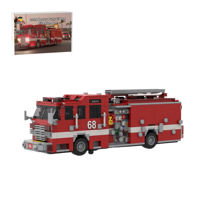 MOC-248452 Pierce Arrow XT Fire Engine Building Blocks-LesDiy-MOC-