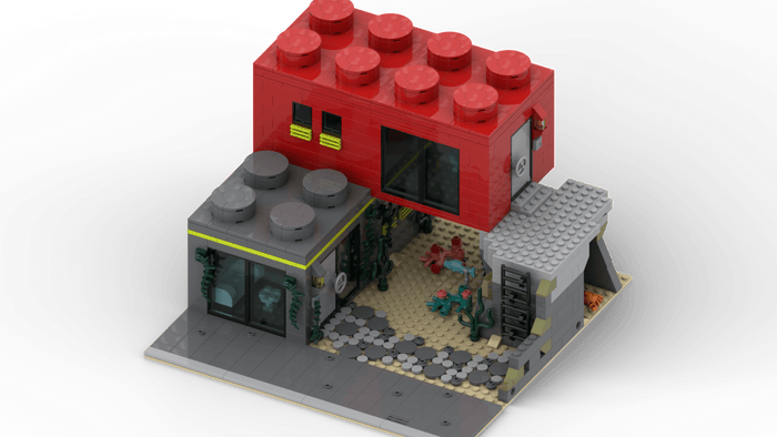 MOC-248880 Atlantis-Inspired City House Building Blocks-LesDiy-MOC-