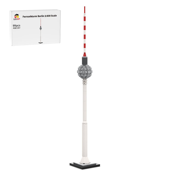 MOC - 250104 Berlin TV Tower - 1/800 Scale Building Blocks - LesDiy - Building Blocks -