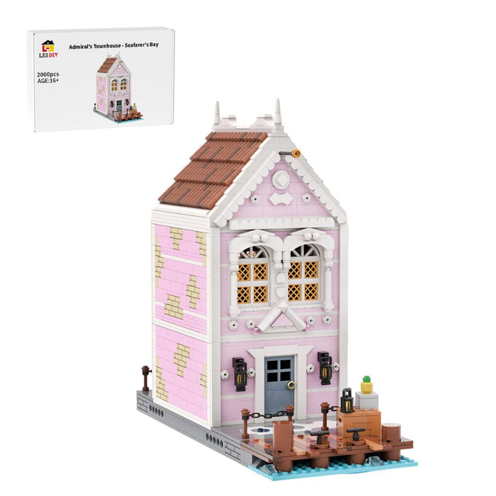 MOC - 251241 Crossed Swords Tavern Building Blocks - LesDiy - Pink