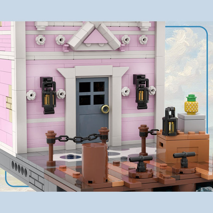 MOC - 251241 Crossed Swords Tavern Building Blocks - LesDiy - Pink