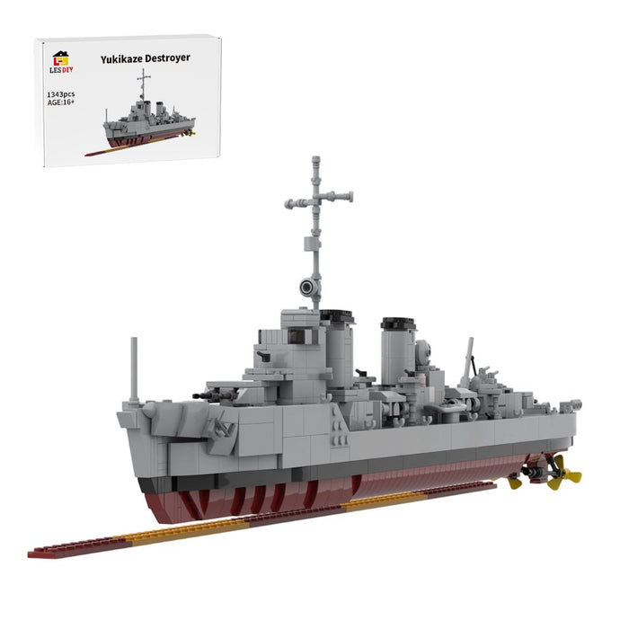MOC-253356 1:200 Scale IJN Yukikaze-class Destroyer Building Blocks-LesDiy-MOC-