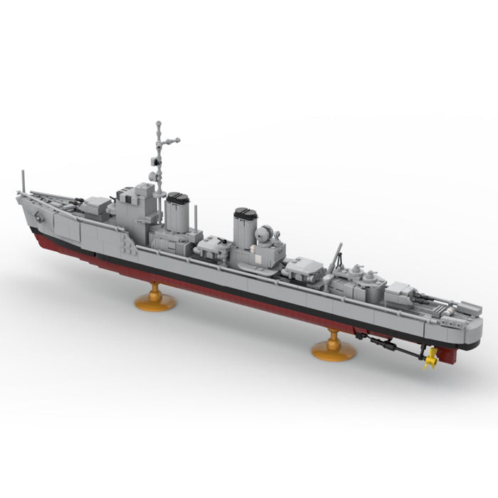 MOC-253356 1:200 Scale IJN Yukikaze-class Destroyer Building Blocks-LesDiy-MOC-