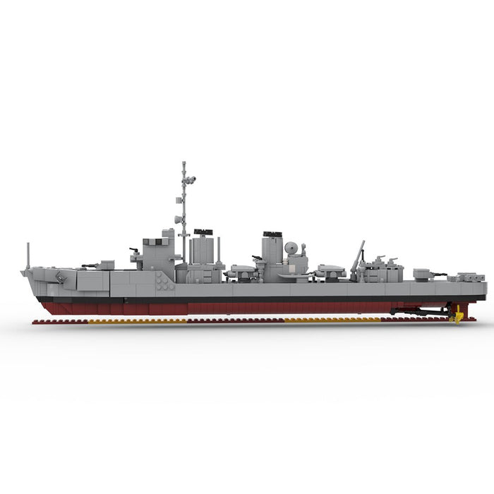 MOC-253356 1:200 Scale IJN Yukikaze-class Destroyer Building Blocks-LesDiy-MOC-