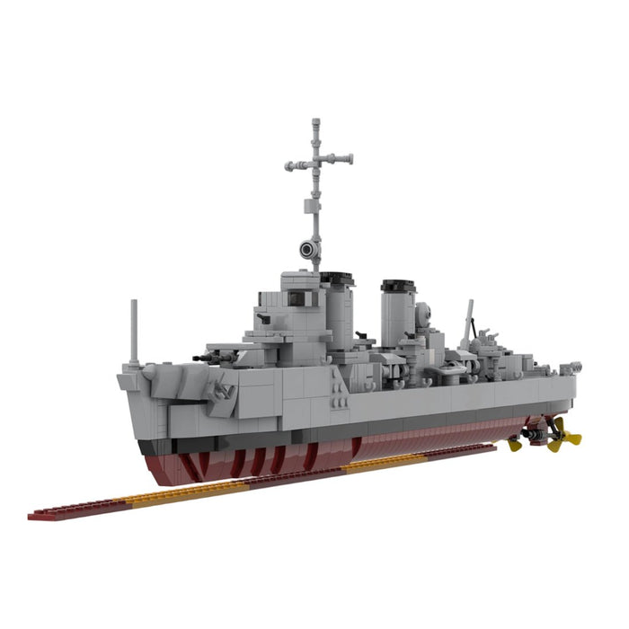 MOC-253356 1:200 Scale IJN Yukikaze-class Destroyer Building Blocks-LesDiy-MOC-