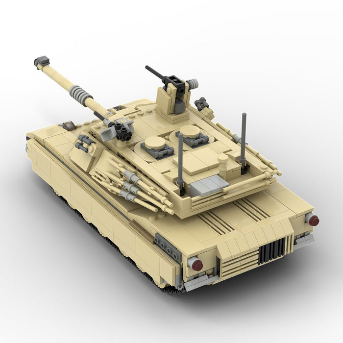 MOC - 25419 M1A2 Abrams TANK | 1:33 Minifigure Scale - LesDiy - Green