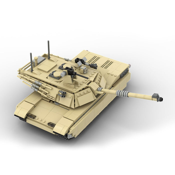 MOC - 25419 M1A2 Abrams TANK | 1:33 Minifigure Scale - LesDiy - Green