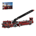 MOC-254378 Pierce Arrow XT Tiller Fire Truck Building Blocks-LesDiy-MOC-