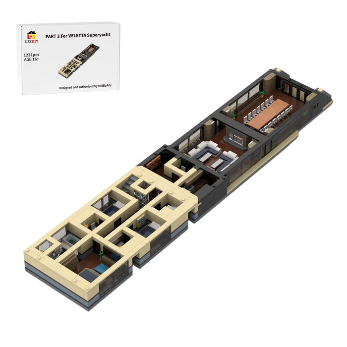 MOC - 254412 VELETTA Superyacht Modular III Building Blocks - LesDiy -